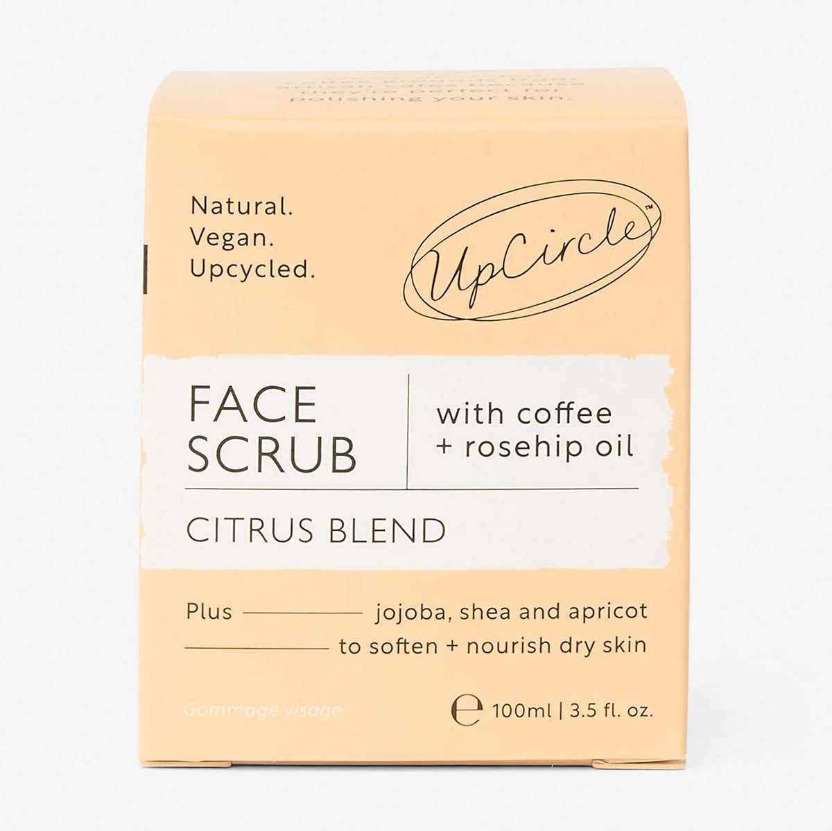 UpCircle Natural Face Scrub – Citrus Blend for Dry Skin 100ml - Horans Healthstore