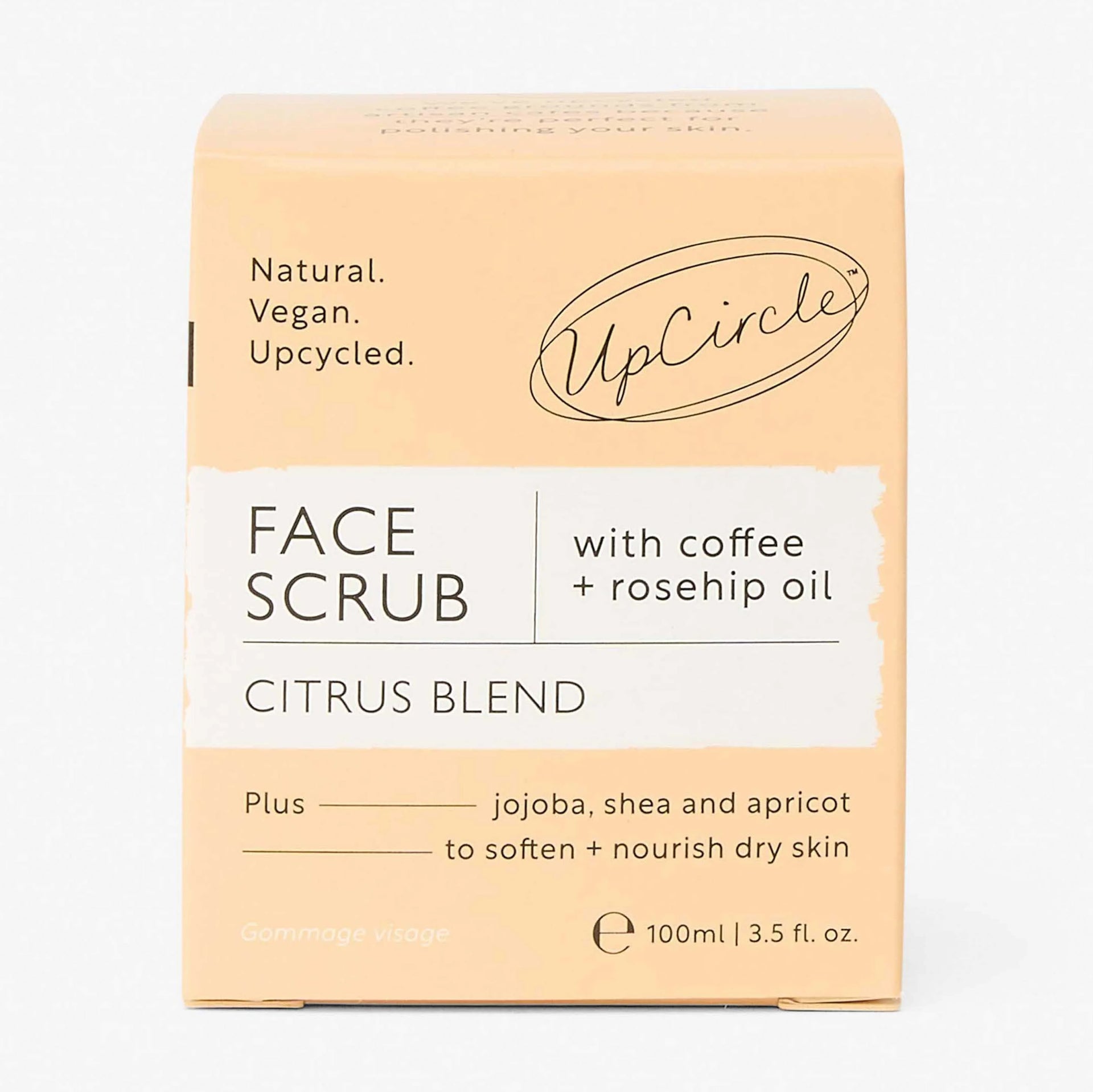 UpCircle Natural Face Scrub – Citrus Blend for Dry Skin 100ml