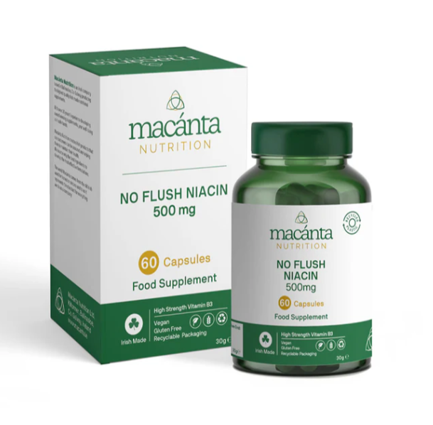 Macánta Nutrition No Flush Niacin 500mg 60s Horan's Healthstores