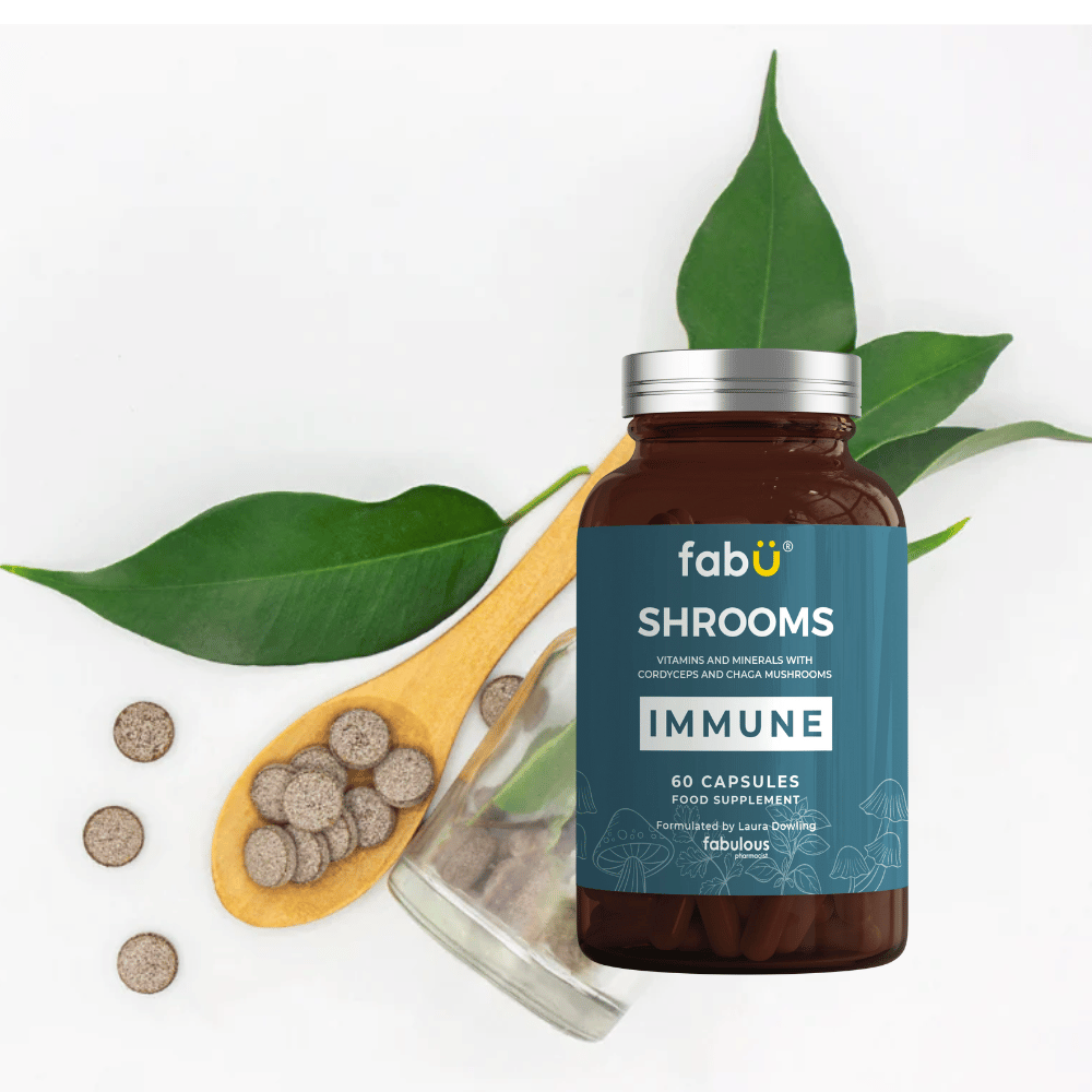 FabU Shrooms Immune Food Supplement 60 Capsules - Horans Healthstore