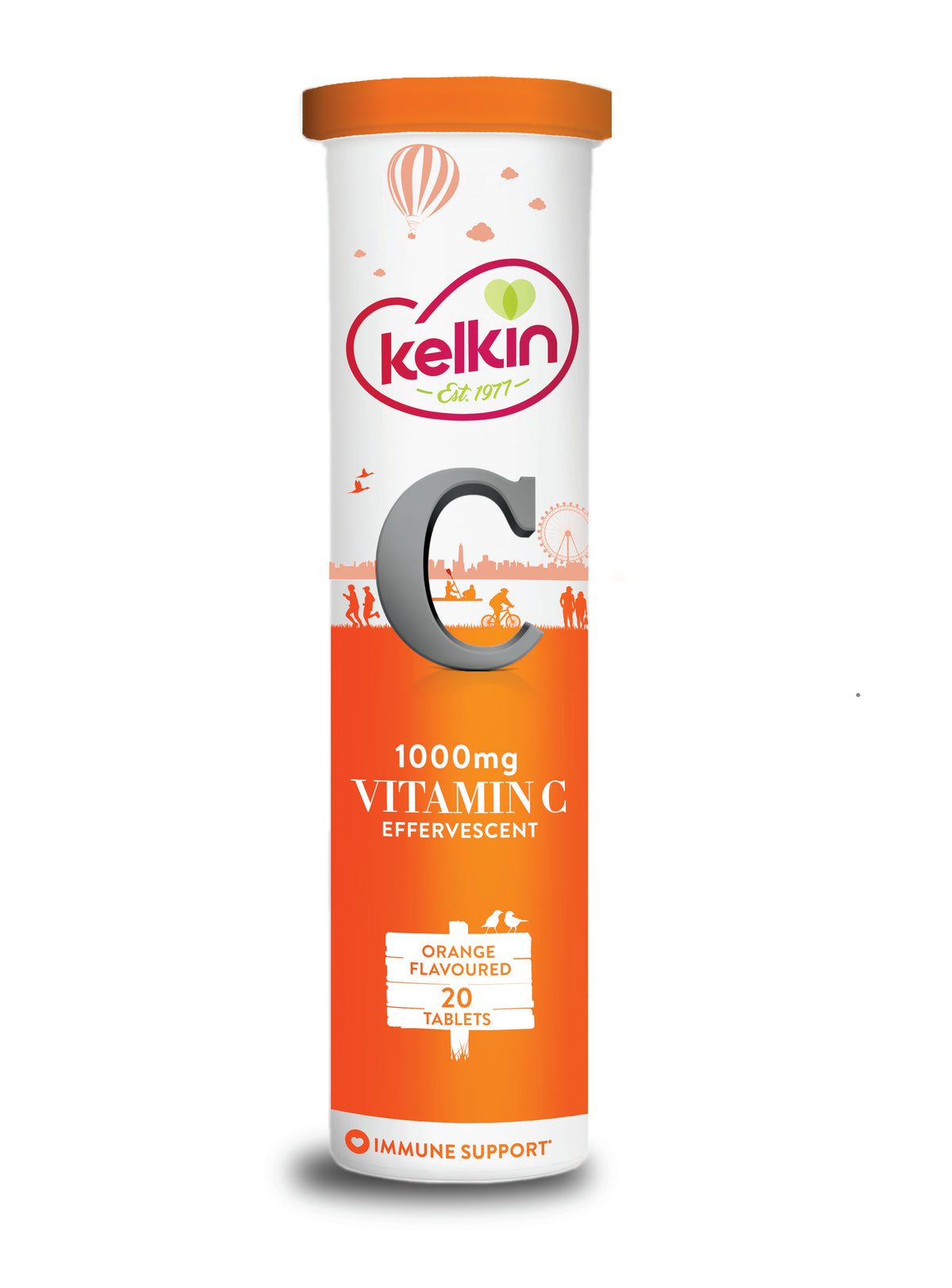 Kelkin Effervescent Vitamin C 1000mg 20 Tablets - Horans Healthstore