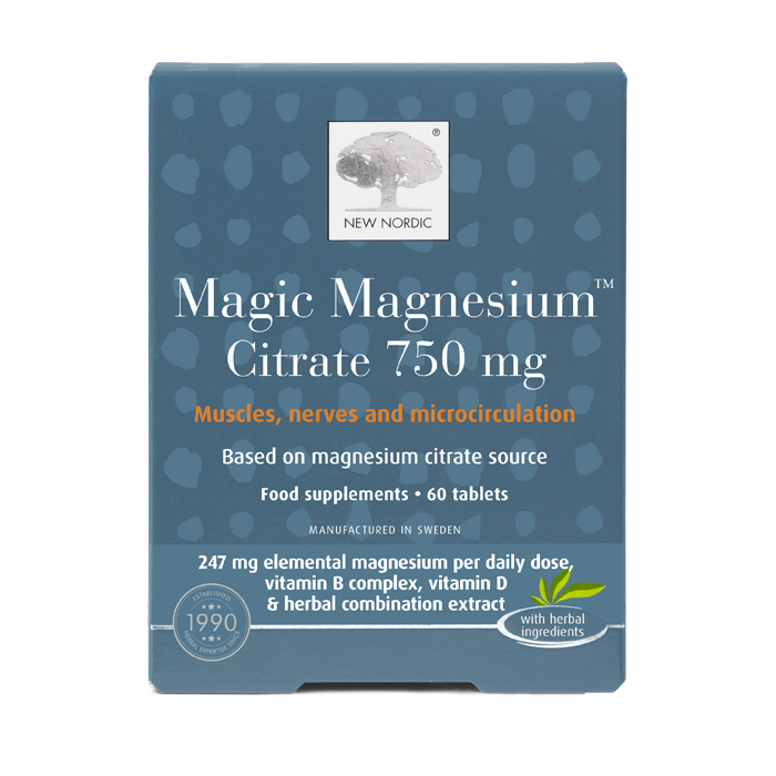 New Nordic Magic Magnesium Citrate 750mg 60s Horan's Healthstores