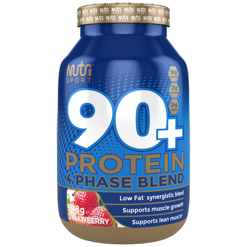 Nutri Sport 90+ Protein Strawberry 908g Horan's healthstores