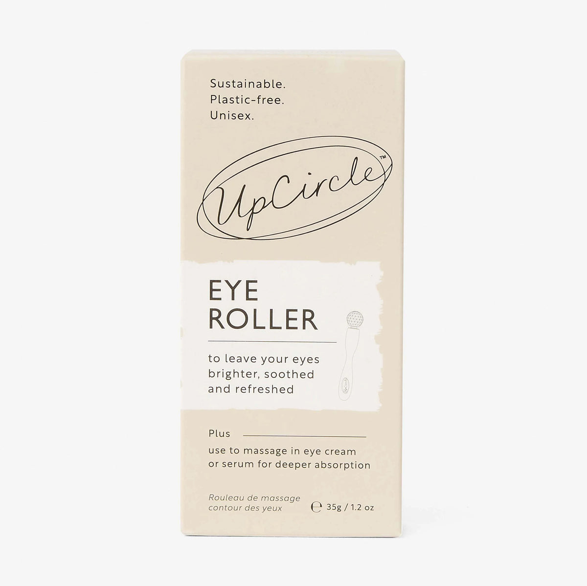 UpCircle Soothing Eye Roller x 1 - Metal eye roller. Plastic-free. - Horans Healthstore