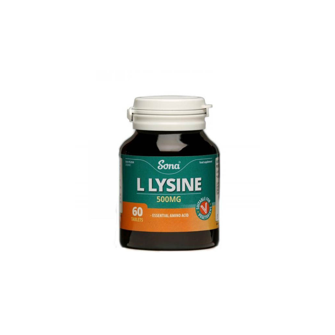 Sona L-lysine 500mg 60 Tabs