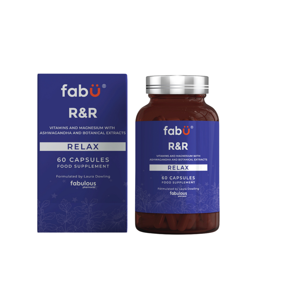 fabU R&R Relax Food Supplement 60 Capsules
