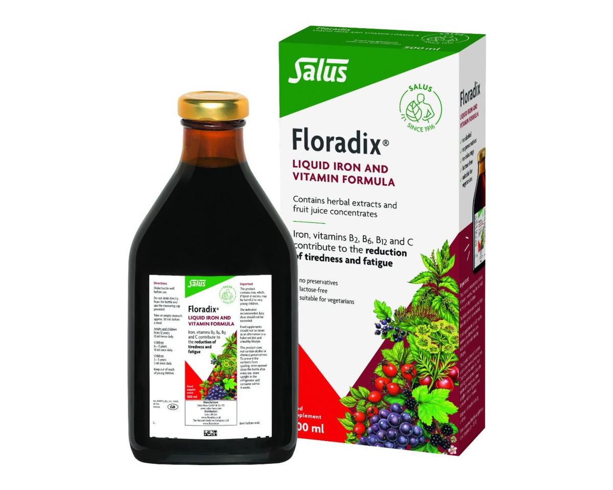 Floradix®, Liquid Iron And Vitamin Formula 500ml - Horans Healthstore