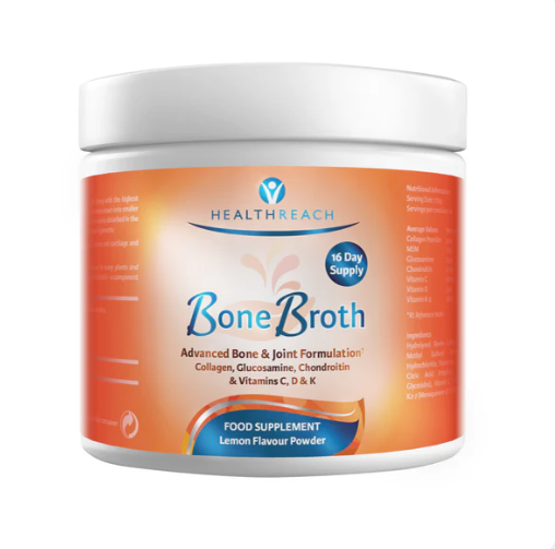 Health Reach Bone Broth Powder 125g Lemon