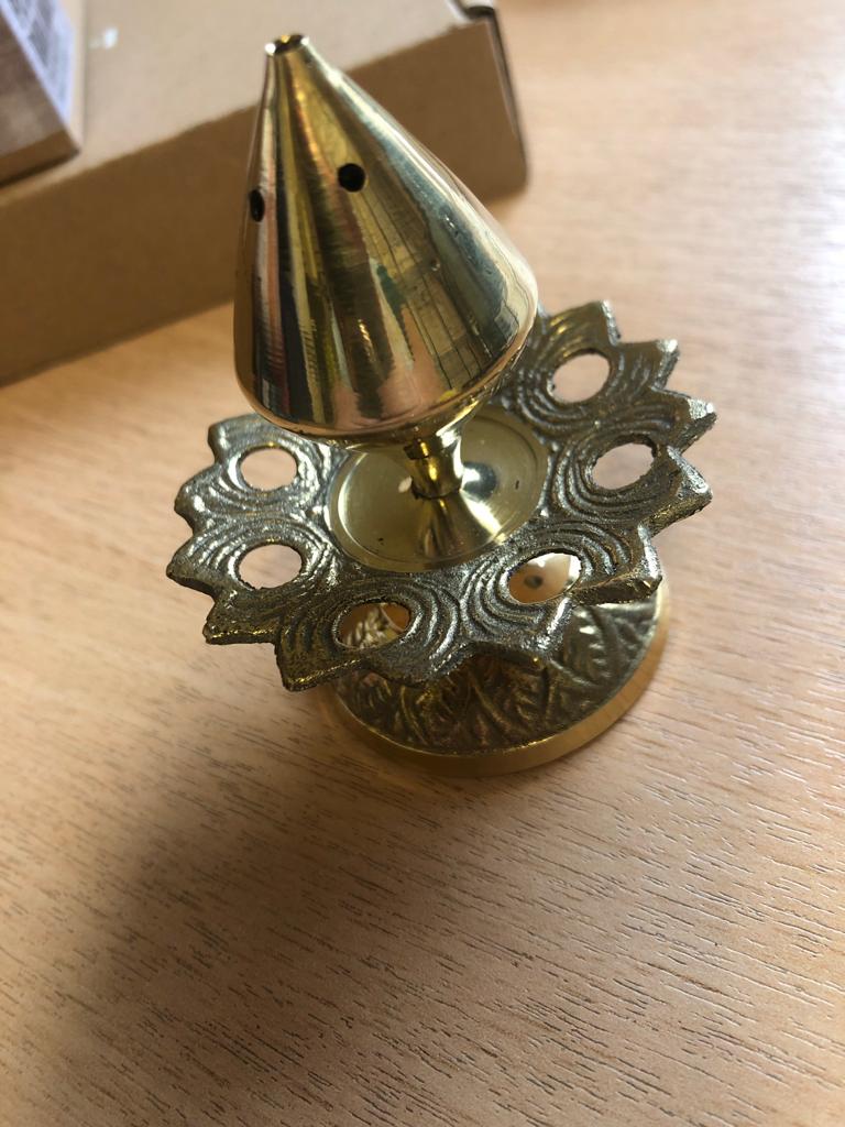 Incence burner - brass - Horans Healthstore