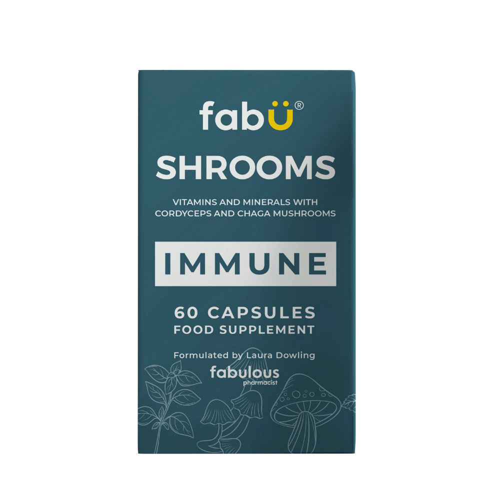 FabU Shrooms Immune Food Supplement 60 Capsules - Horans Healthstore