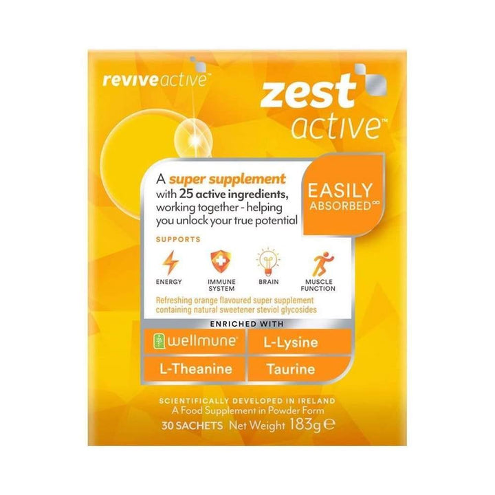Revive Active Zest Active 30 Sachet Pack - Horans Healthstore