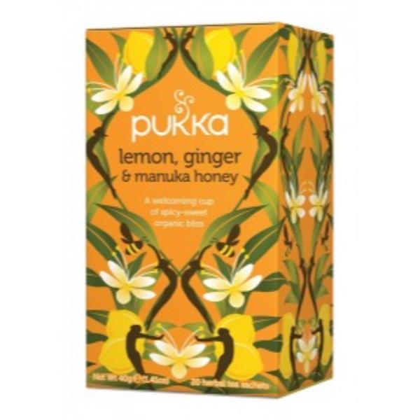 Pukka Lemon, Ginger & Manuka Honey 20 Sachets - Horans Healthstore