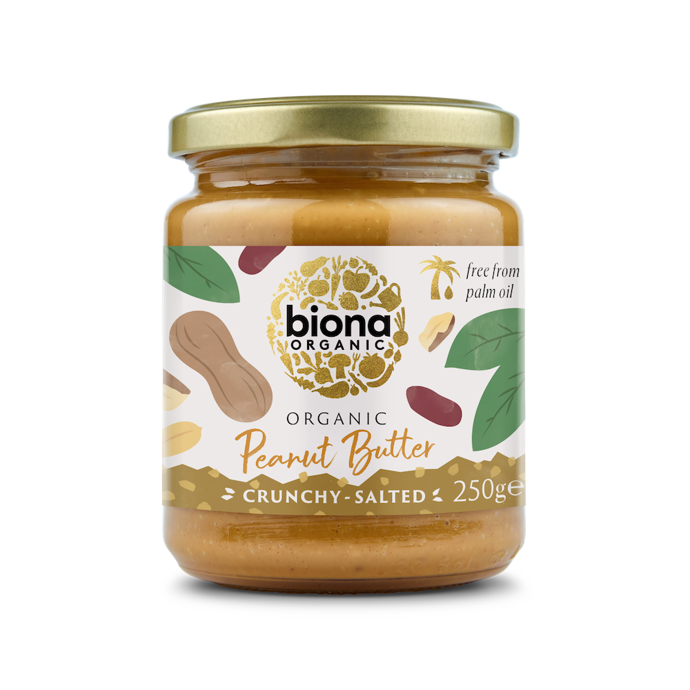 Biona Organic Peanut Butter Crunchy – With Salt 250g