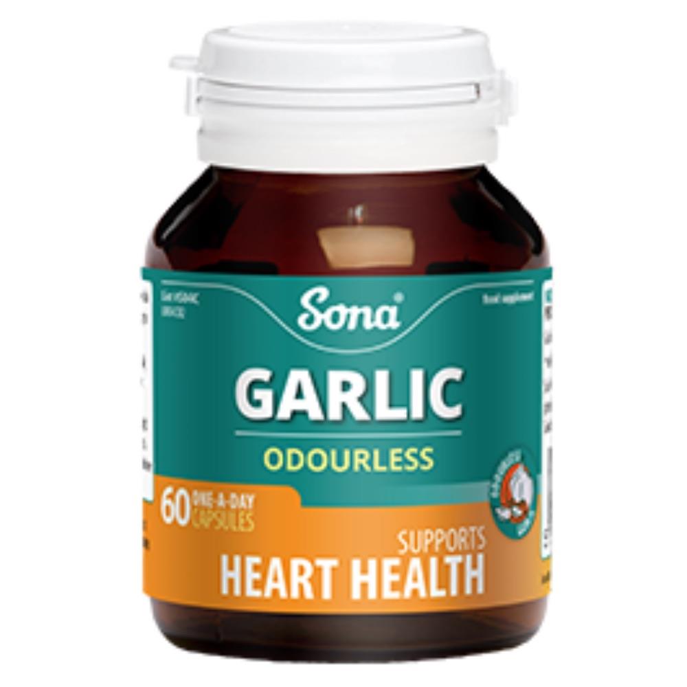 Sona Garlic Odourless 60 Caps - Horans Healthstore