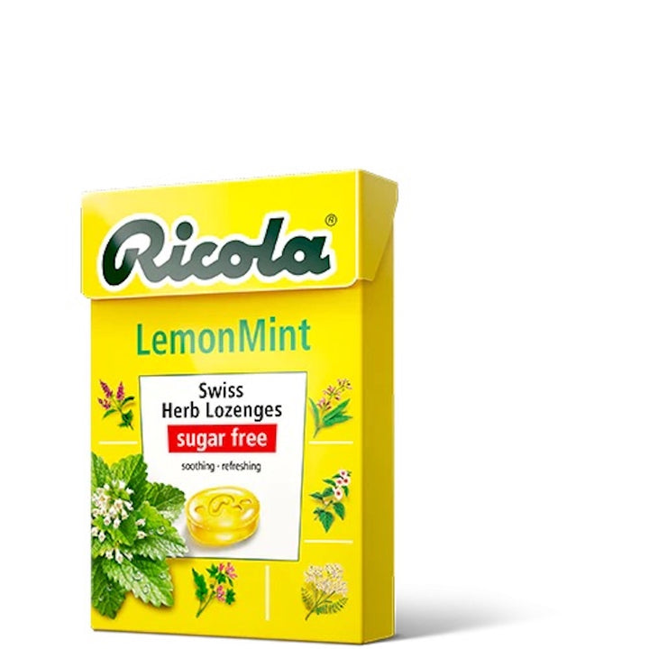 RICOLA SUGAR FREE LEMONMINT DROPS 45g - Horans Healthstore