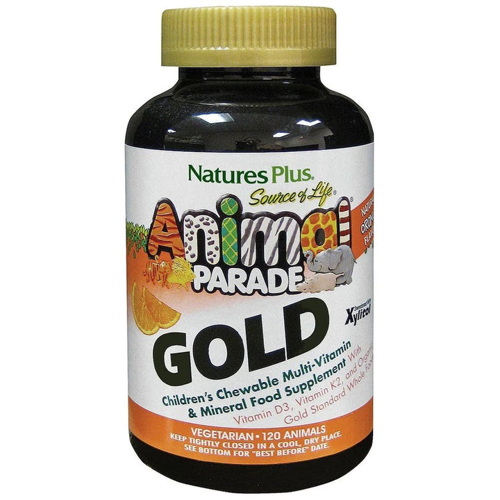 Nature's Plus Animal Parade Source Of Life Gold Children’s Multivitamin Orange 120s - Horans Healthstore