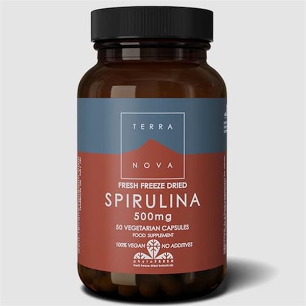 Terranova Spirulina 500mg 50 Capsules - Horans Healthstore