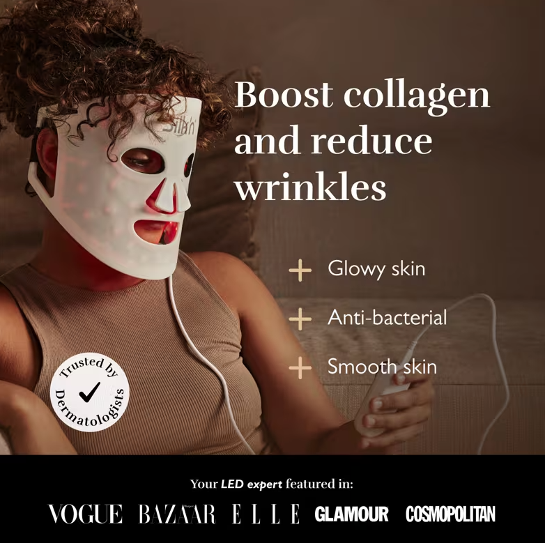 Tackles skin age­ing, acne-re­lat­ed red­ness and dry skin - Silk'n LED Mask 100