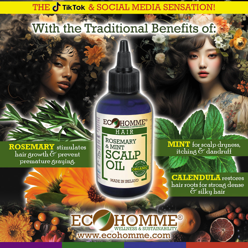 Eco Homme Rosemary & Mint Scalp Oil - Tiktok Sensation - Horans Healthstore