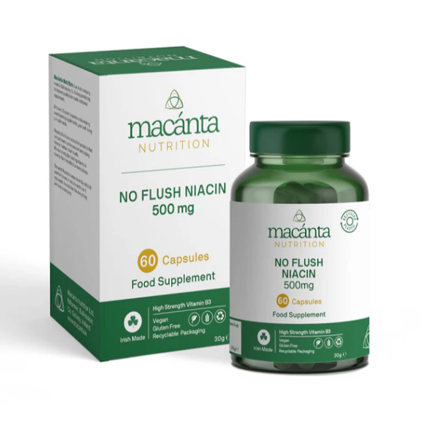 Macánta Nutrition No Flush Niacin 500mg 60s  Horan's Healthstores