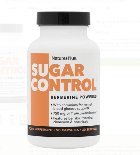 Natures Plus Sugar Control Capsules 90s - Horans Healthstore