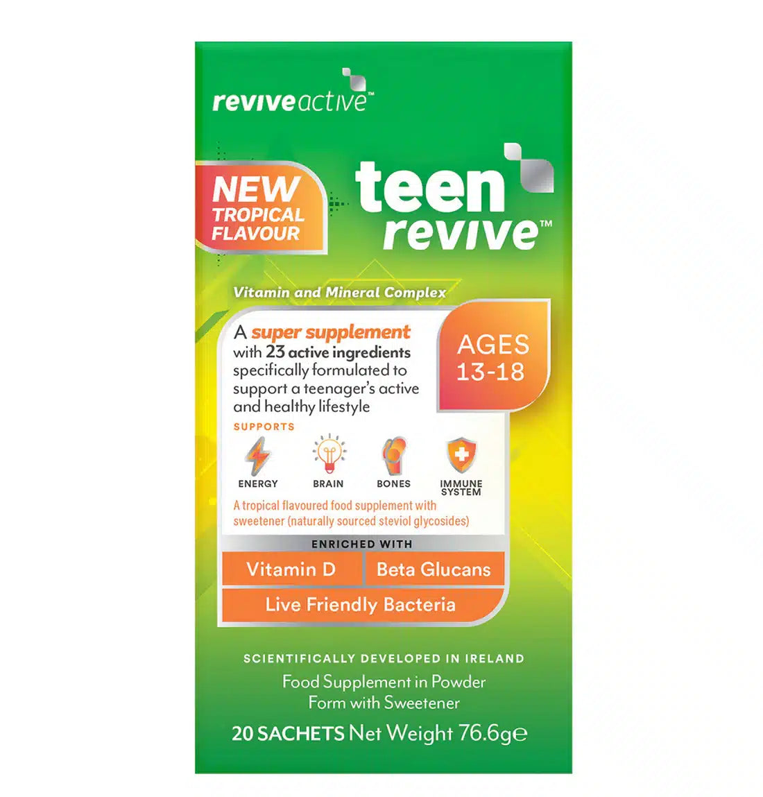 Teen Revive Tropical Flavour 20 Sachet Pack