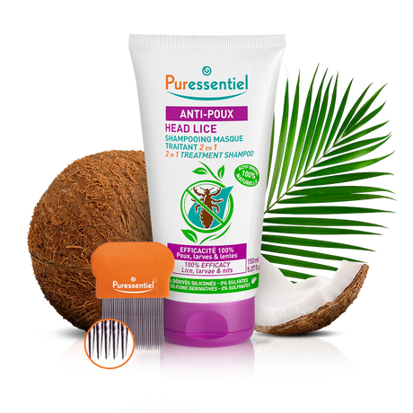 Puressentiel Lice Treatment 2 in 1 Shampoo with comb Horan's Healthstores