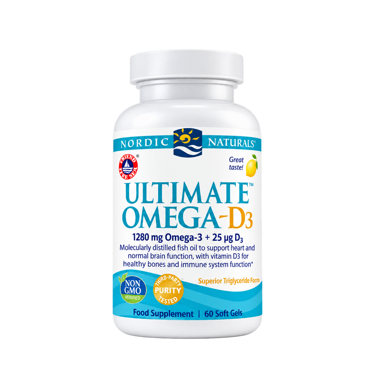 Nordic Naturals  Ultimate Omega-d3  60 Soft Gels