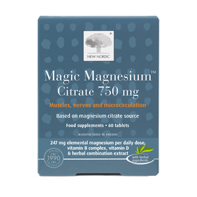 New Nordic Magic Magnesium Citrate 750mg 60s Horan's Healthstores