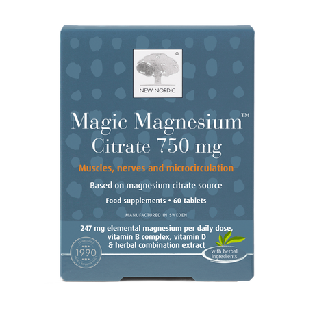 New Nordic Magic Magnesium Citrate 750mg 60s Horan's Healthstores
