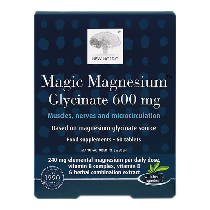 New Nordic Magic magnesium glycinate 600mg. Horan's Healthstores