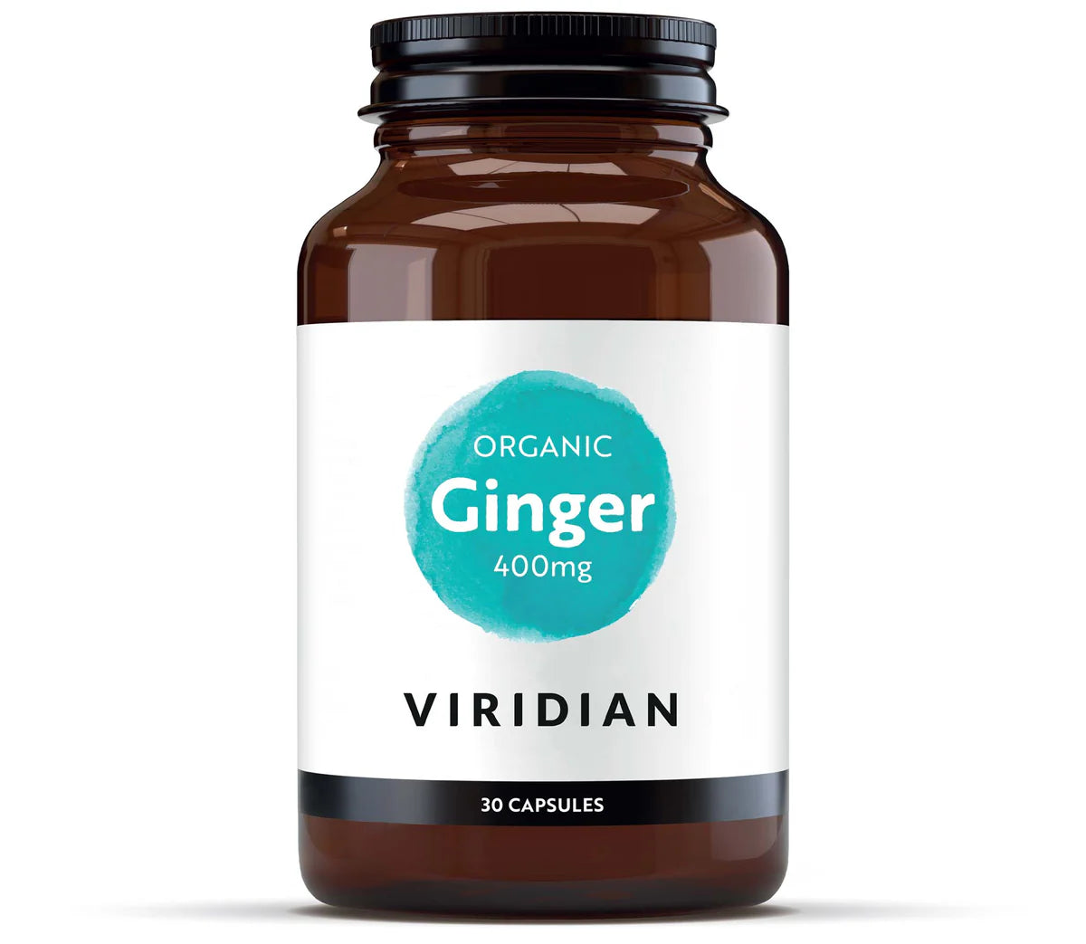 Viridian Organic Ginger Root, 400mg Veg Caps