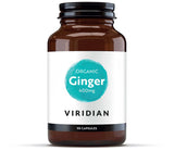 Viridian Organic Ginger Root, 400mg Veg Caps