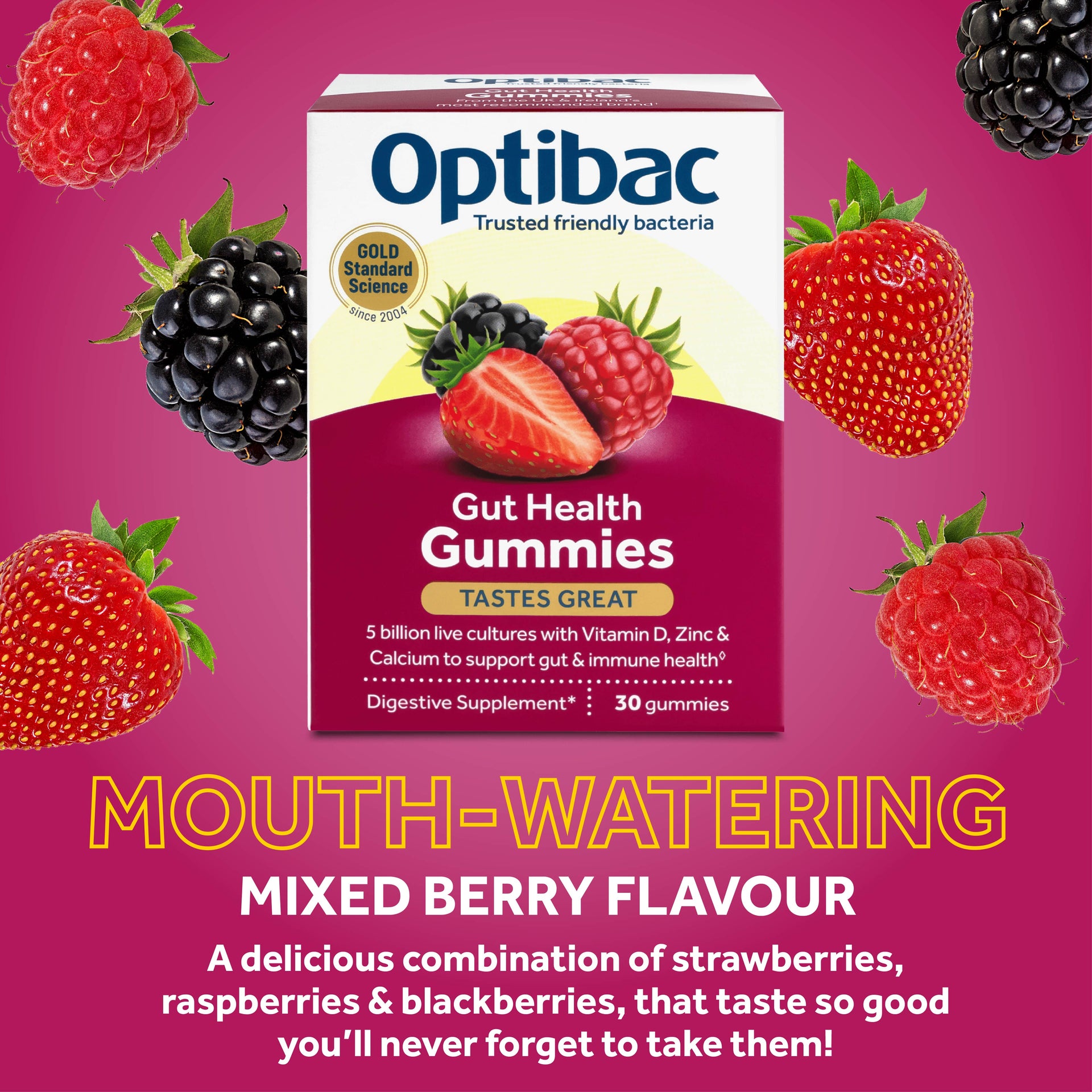 OptiBac Probiotics Gut Health Gummies 30 Pack