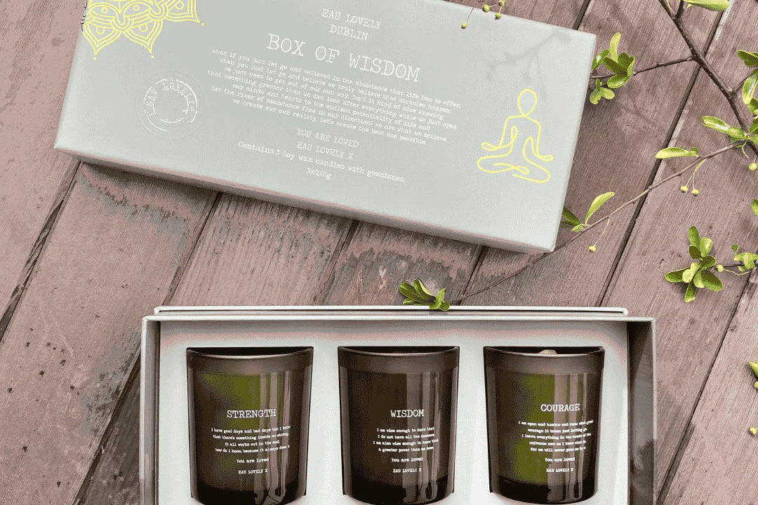 Eau Lovely Box of Wisdom Trio candle set