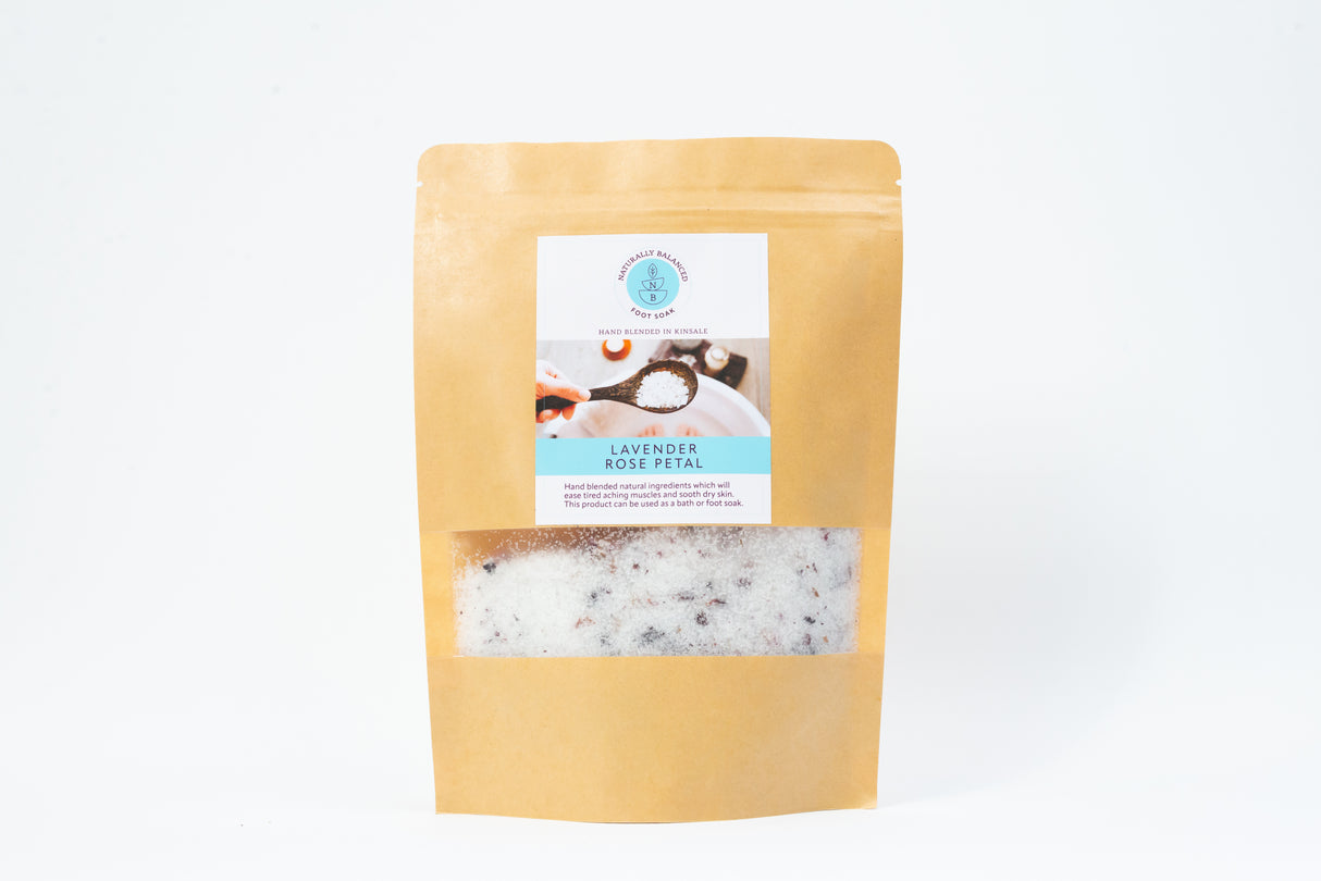 Naturally Balanced Hand Made Foot/Bath Soak Salts 400g