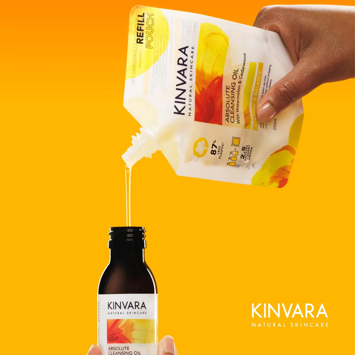 Kinvara Skincare Absolute Cleansing Oil Refill Pouch - 250ml  Horan's Healthstores 