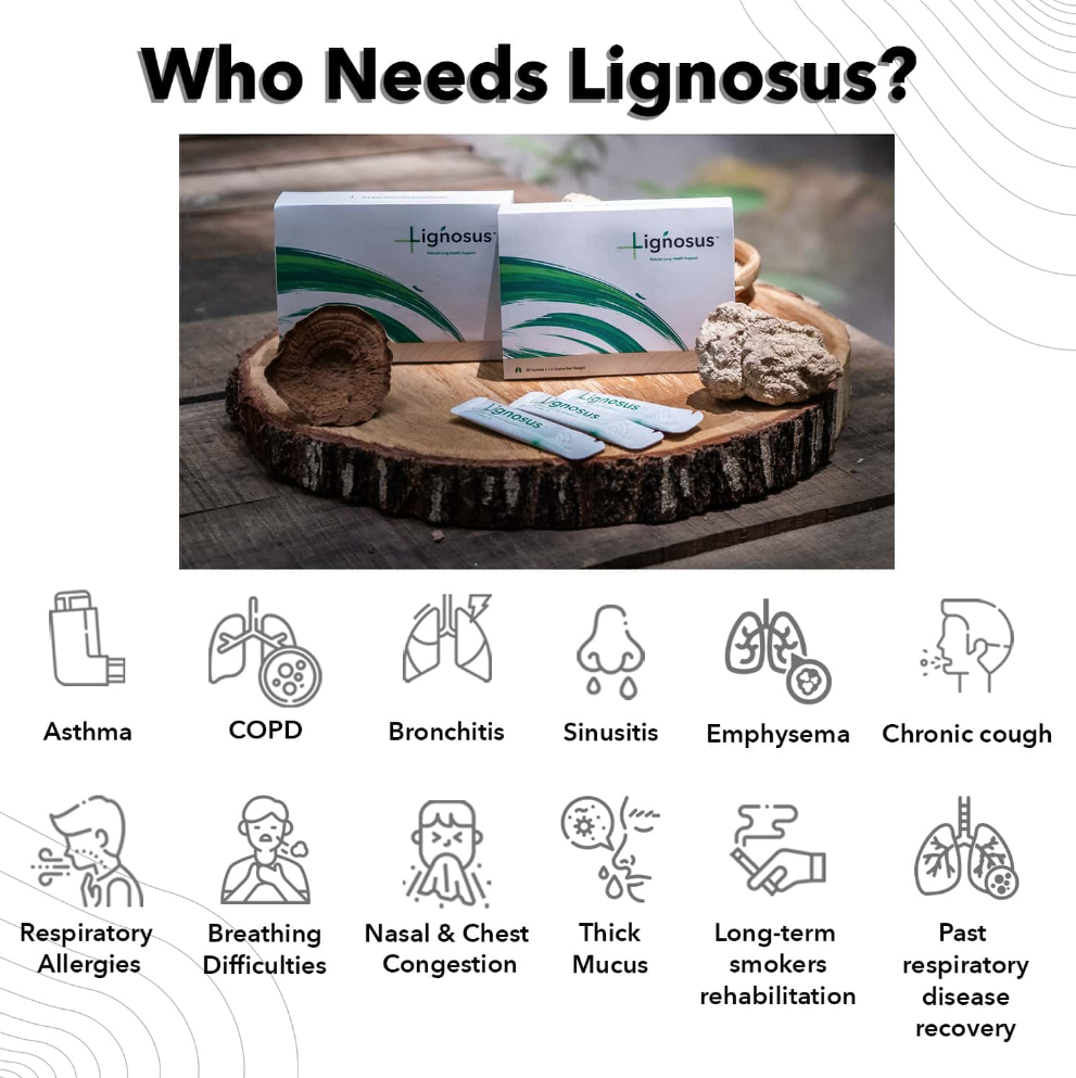 Lignosus Natural Lung Support 30 Sachets