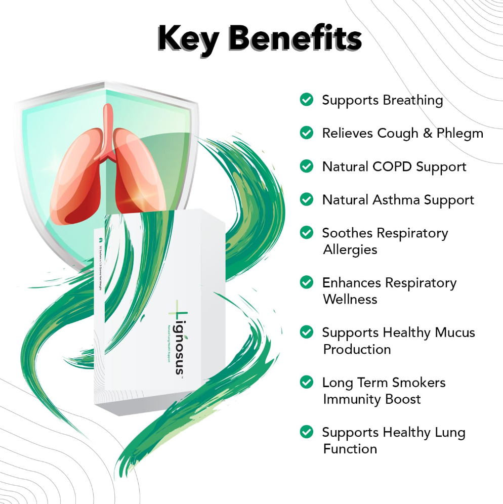 Lignosus Natural Lung Support 30 Sachets