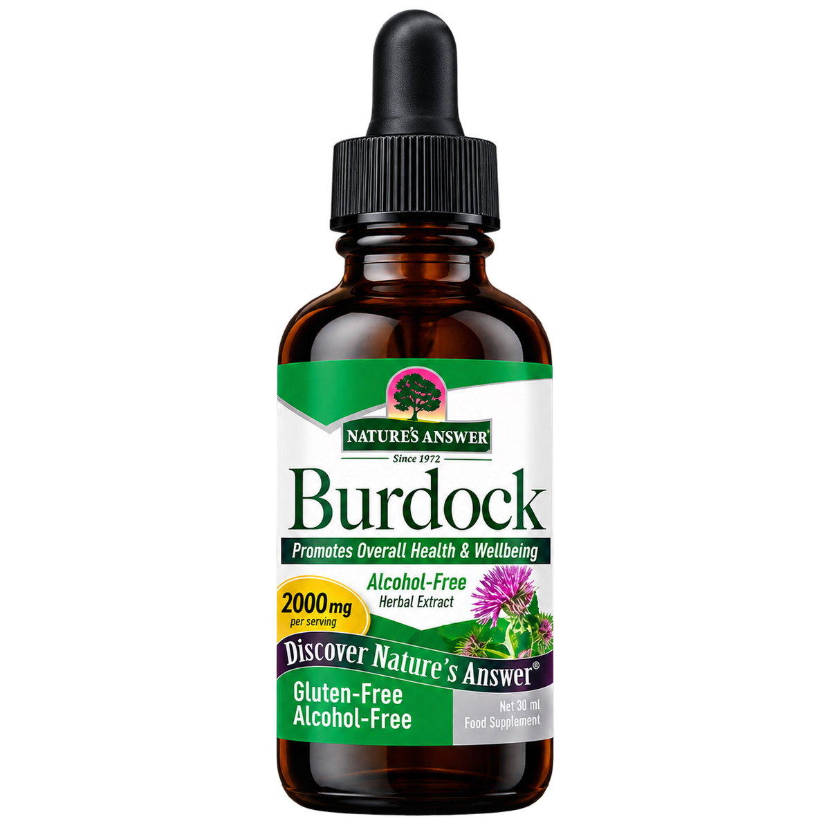 Nature's Answer Alcohol-Free Burdock Root - 30ml