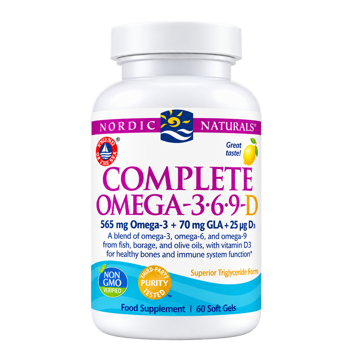 Nordic Naturals Complete Omega-3.6.9 D 60 Soft Gels