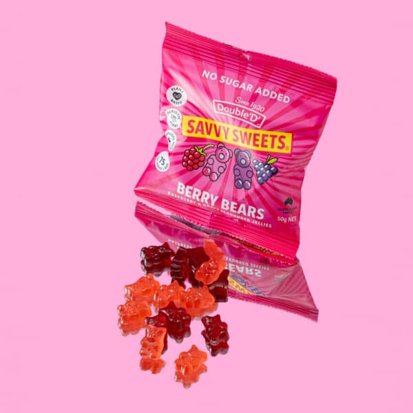 SAVVY Sweets Berry Bears 50g Horan's Healthstores