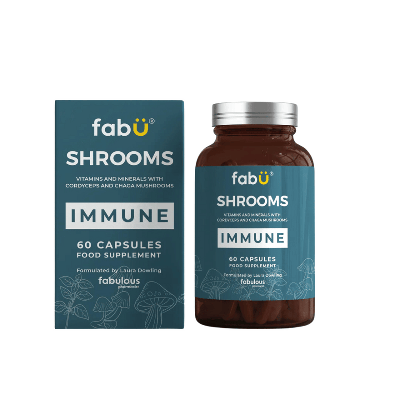 FabU Shrooms Immune Food Supplement 60 Capsules