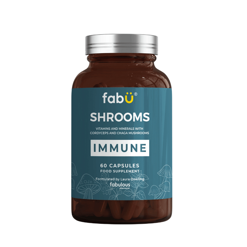 FabU Shrooms Immune Food Supplement 60 Capsules