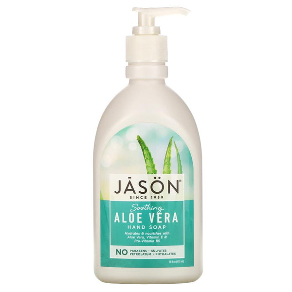 Jason Natural, Hand Soap, Soothing Aloe Vera 473 ML - Horans Healthstore