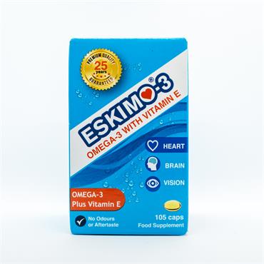 Eskimo-3 Pure Omega-3 Fish Oil Capsules 105caps - Horans Healthstore