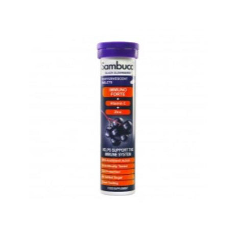Sambucol Immuno Forte Black Elderberry Effervescent Tablets With Vitamin C & Zinc - Horans Healthstore