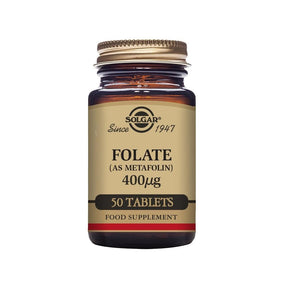 Solgar Folate (as Metafolin) 400 Ug Tablets - Pack Of 50 - Horans Healthstore