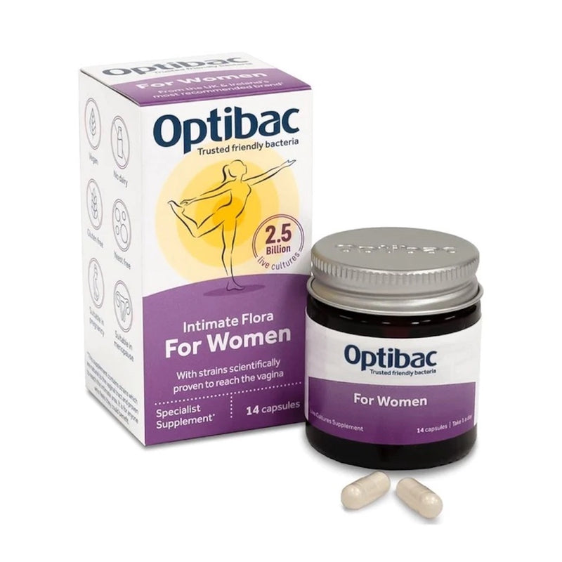 Optibac Probiotics Intimate Flora 14 Capsules - Horans Healthstore