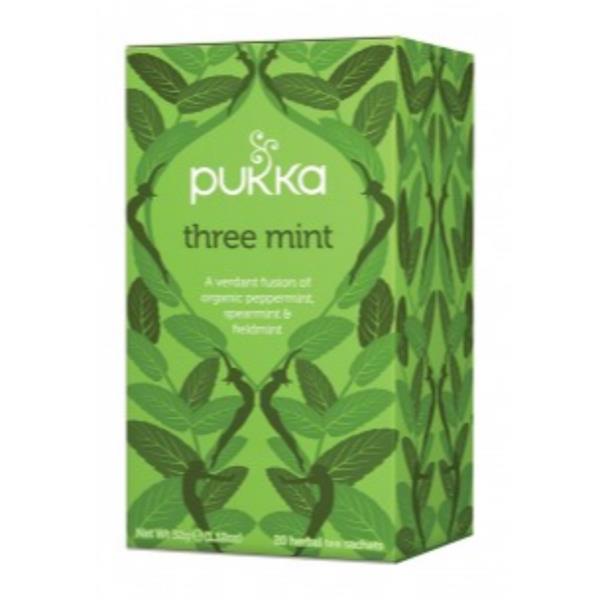 Pukka Three Mint 20 Sachets - Horans Healthstore